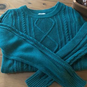 Cable-knit sweater